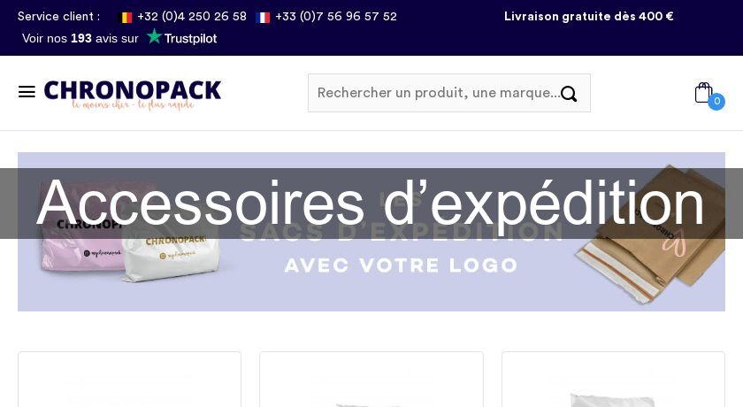 Accessoires d’expédition Accessoires d’expédition