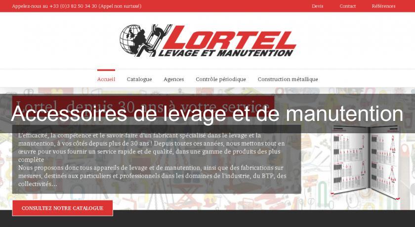 Accessoires de levage et de manutention