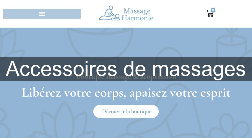 Accessoires de massages Accessoires de massages
