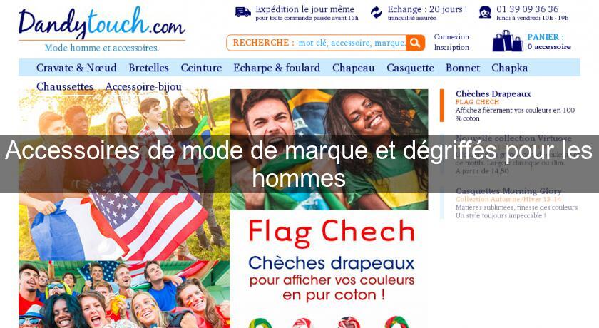 Accessoires de mode de marque et dégriffés pour les hommes Accessoires de mode de marque et dégriffés pour les hommes