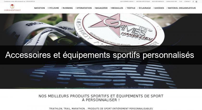 Accessoires et équipements sportifs personnalisés 