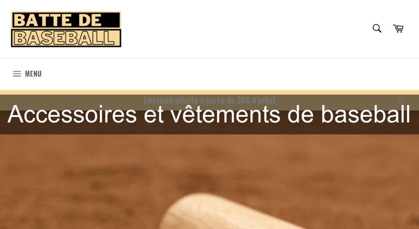 Accessoires et vêtements de baseball Accessoires et vêtements de baseball