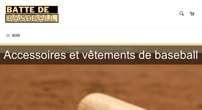 Accessoires et vêtements de baseball