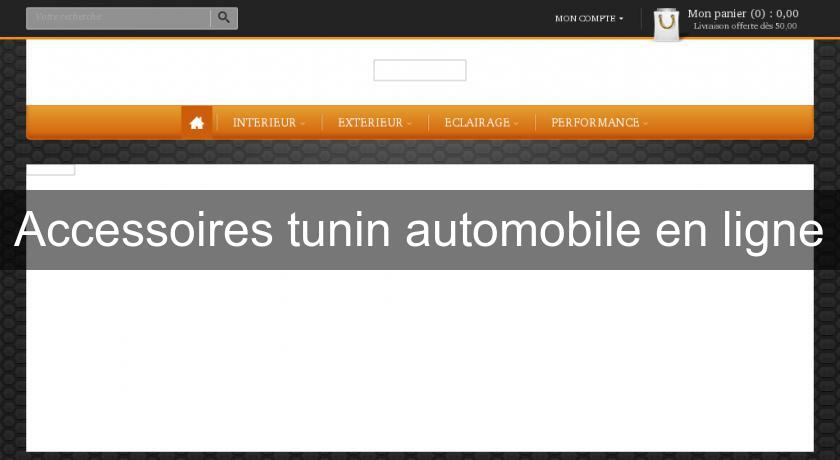 Accessoires tunin automobile en ligne