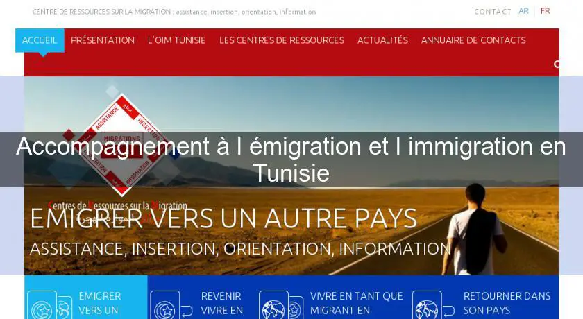 Accompagnement à l'émigration et l'immigration en Tunisie