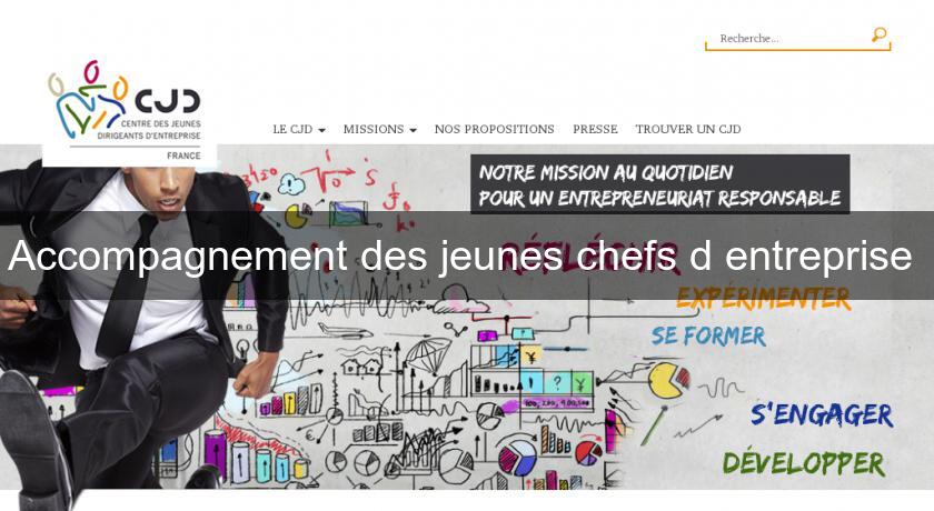 Accompagnement des jeunes chefs d'entreprise Accompagnement des jeunes chefs d'entreprise