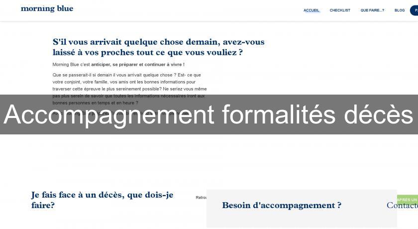 Accompagnement formalités décès Accompagnement formalités décès