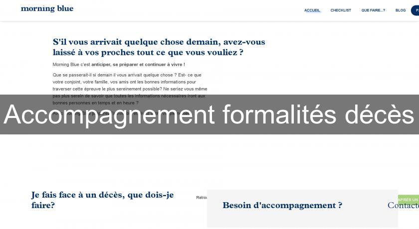 Accompagnement formalités décès