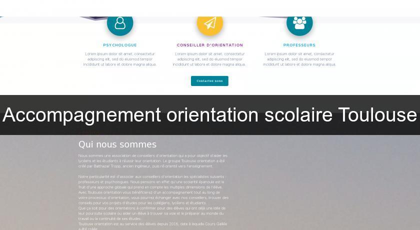 Accompagnement orientation scolaire Toulouse