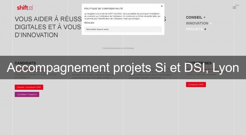 Accompagnement projets Si et DSI, Lyon
