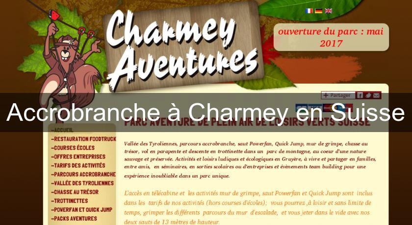 Accrobranche à Charmey en Suisse Accrobranche à Charmey en Suisse