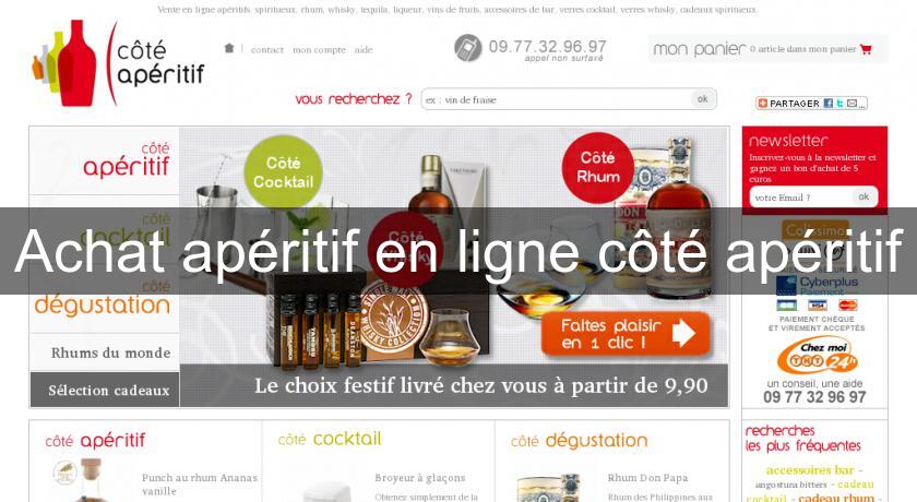 Achat apéritif en ligne côté apéritif