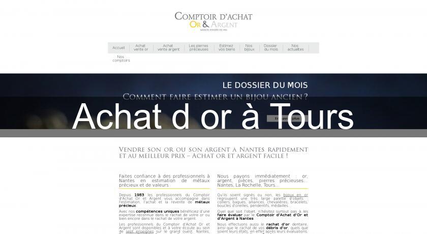 Achat d'or à Tours Achat d'or à Tours