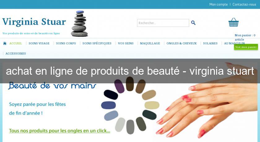 achat en ligne de produits de beauté - virginia stuart