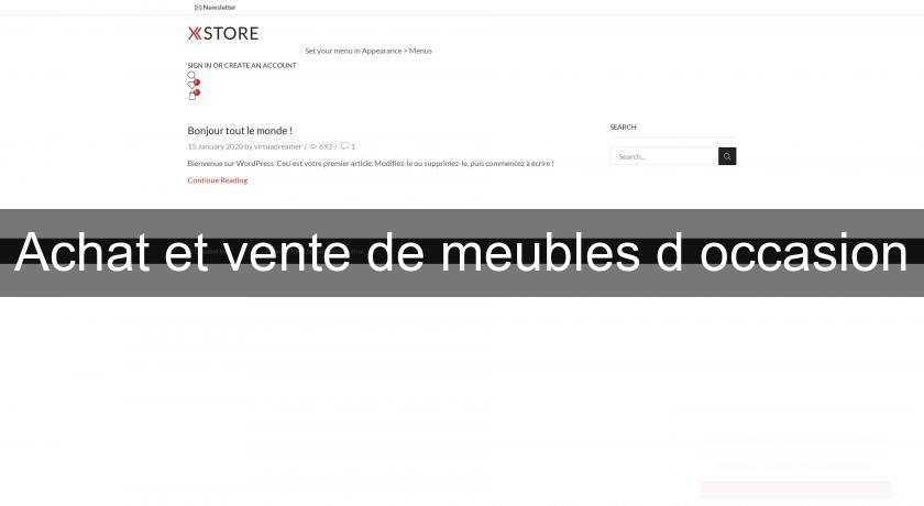 Achat et vente de meubles d'occasion