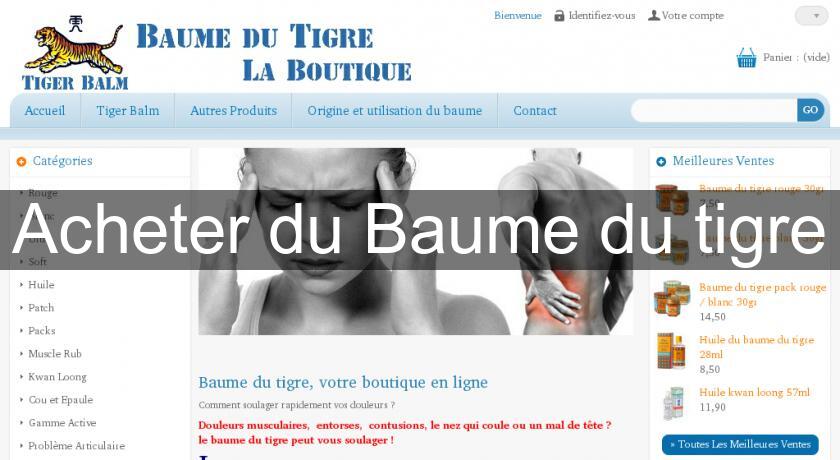 Acheter du Baume du tigre Acheter du Baume du tigre