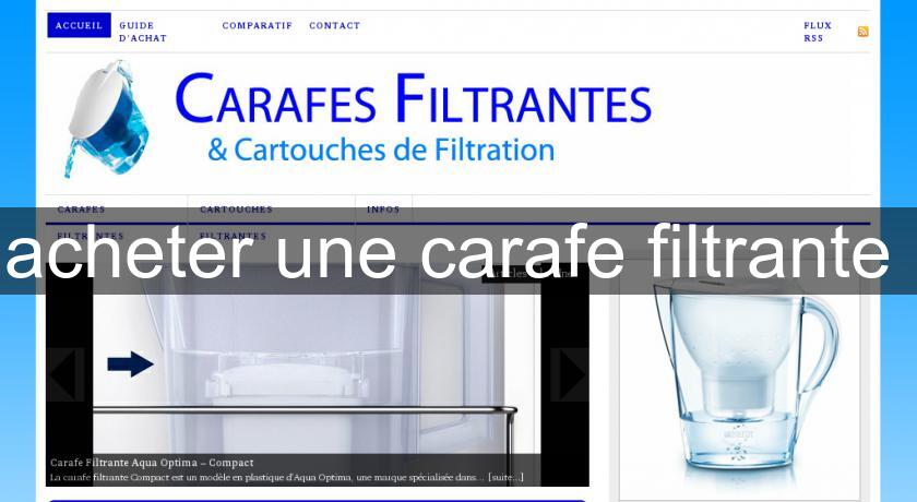 acheter une carafe filtrante 