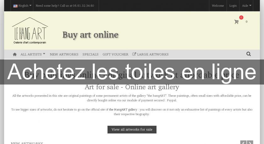 Achetez les toiles en ligne