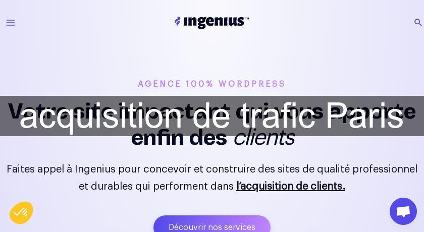 acquisition de trafic Paris acquisition de trafic Paris
