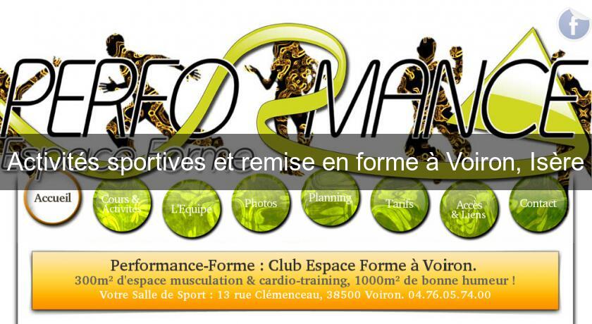 Activités sportives et remise en forme à Voiron, Isère Activités sportives et remise en forme à Voiron, Isère