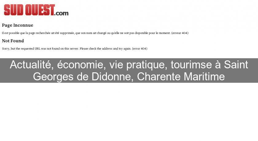 Actualité, économie, vie pratique, tourimse à Saint Georges de Didonne, Charente Maritime