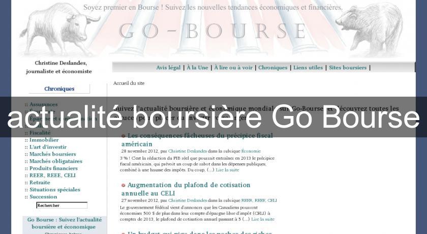 actualité boursière Go Bourse