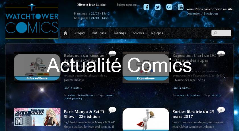 Actualité Comics Actualité Comics