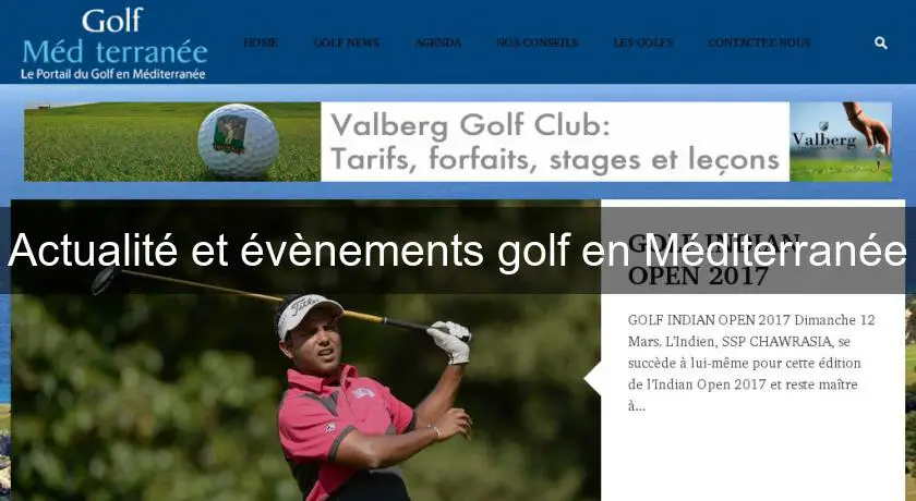 Actualité et évènements golf en Méditerranée
