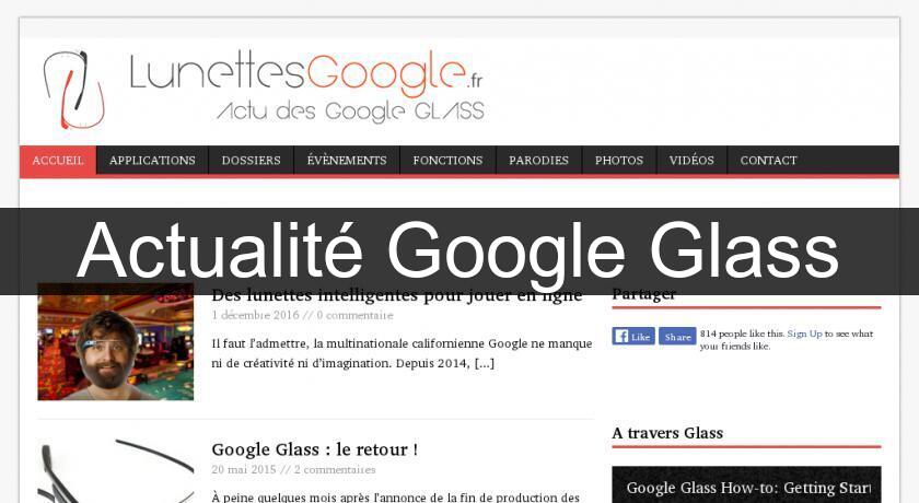 Actualité Google Glass