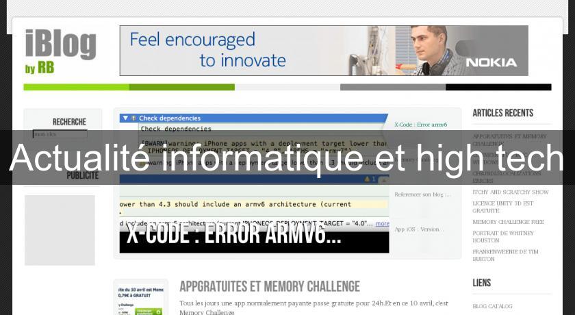 Actualité informatique et high tech Actualité informatique et high tech