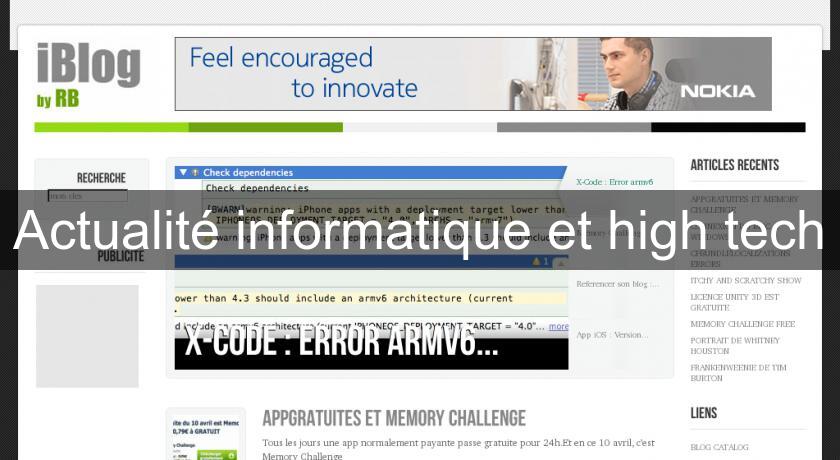 Actualité informatique et high tech