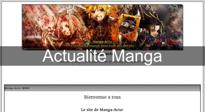 Actualité Manga Actualité Manga