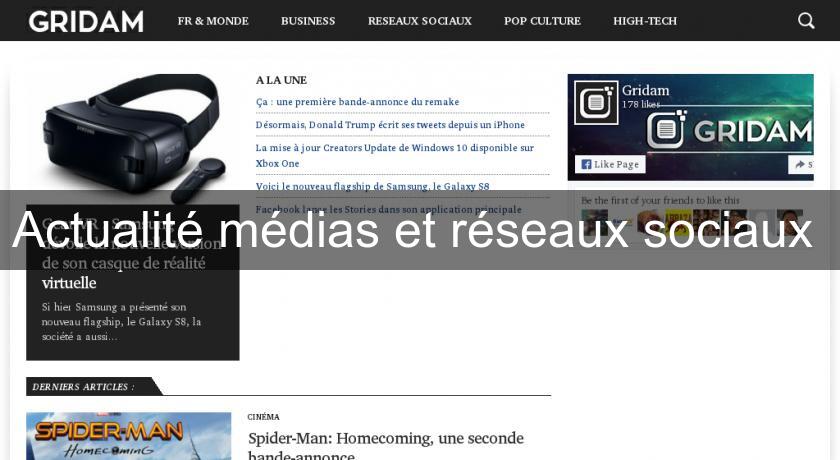 Actualité médias et réseaux sociaux 