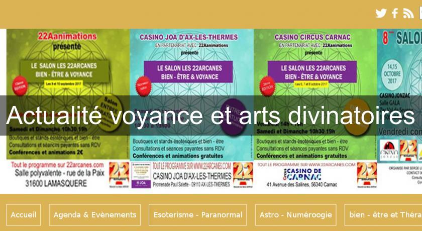 Actualité voyance et arts divinatoires Actualité voyance et arts divinatoires