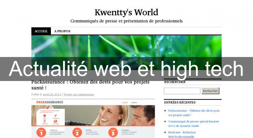 Actualité web et high tech