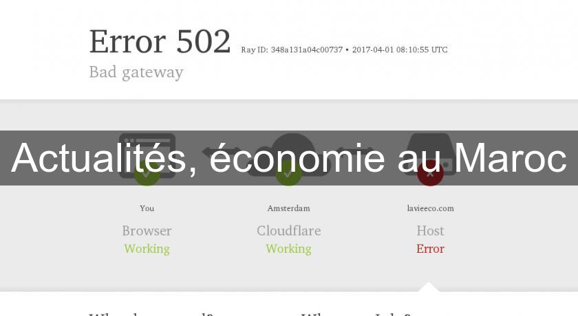 Actualités, économie au Maroc