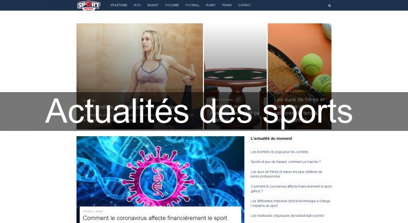 Actualités des sports Actualités des sports