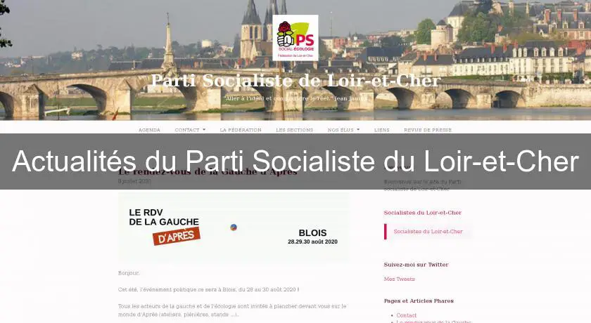 Actualités du Parti Socialiste du Loir-et-Cher