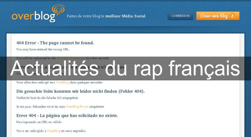Actualités du rap français