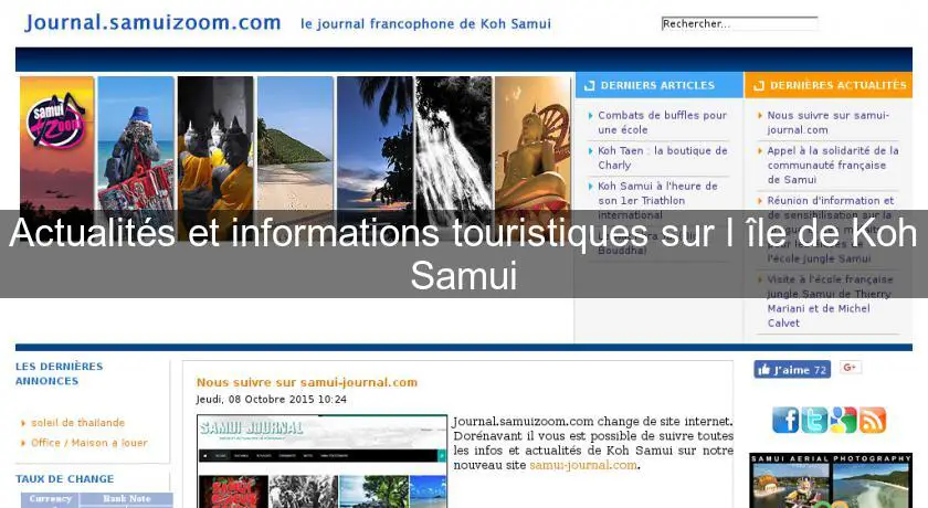 Actualités et informations touristiques sur l'île de Koh Samui