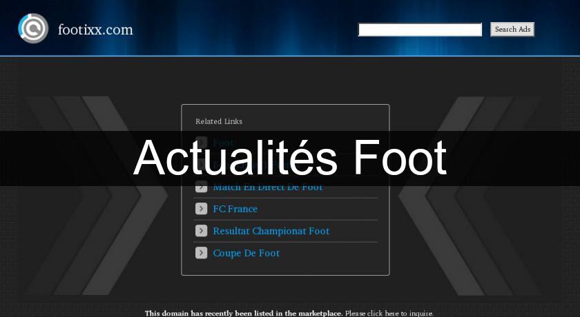 Actualités Foot Actualités Foot