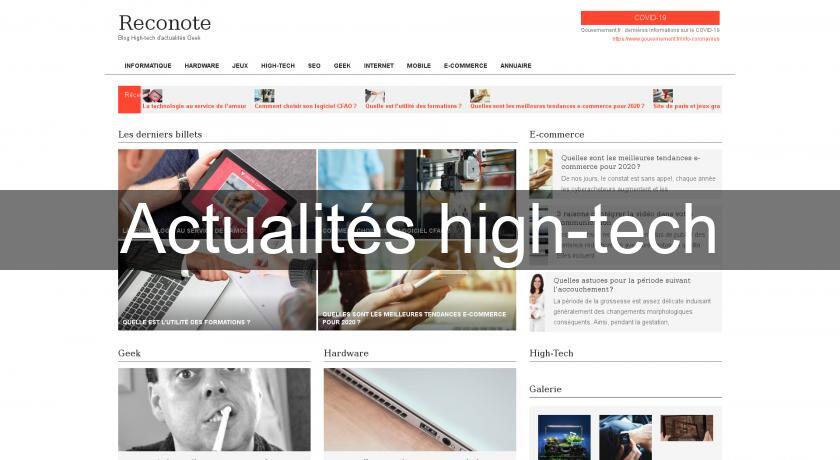 Actualités high-tech Actualités high-tech