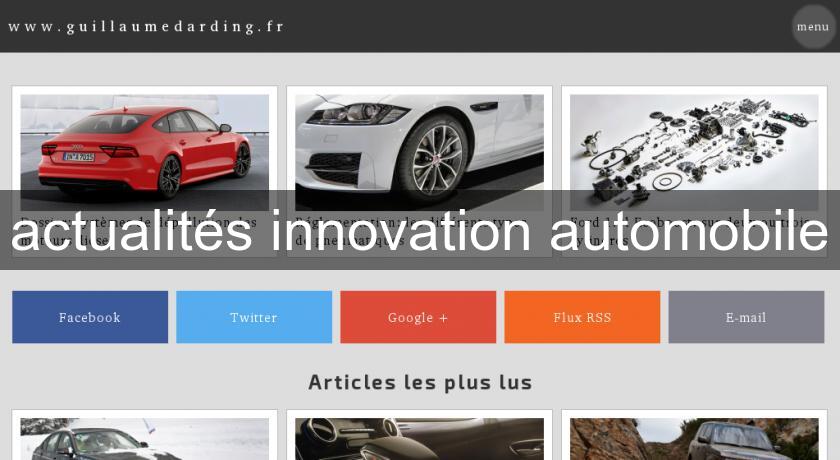 actualités innovation automobile