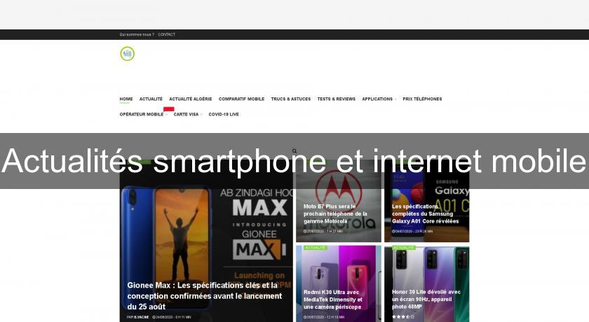 Actualités smartphone et internet mobile