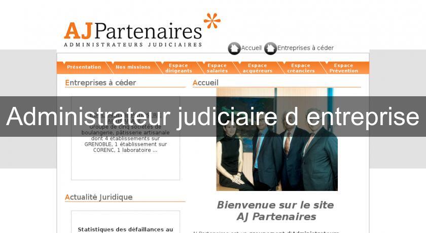 Administrateur judiciaire d'entreprise Administrateur judiciaire d'entreprise