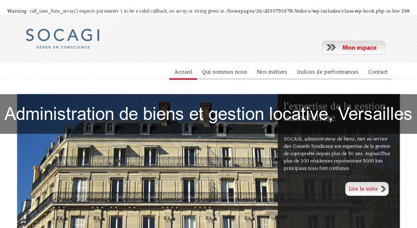 Administration de biens et gestion locative, Versailles