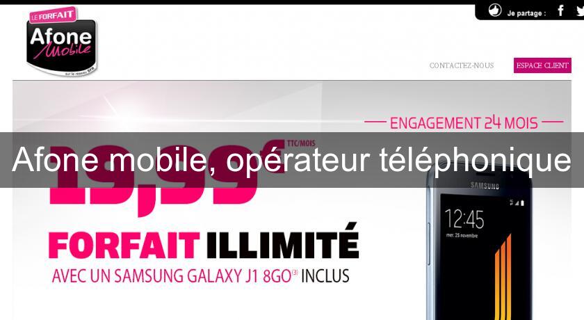 Afone mobile, opérateur téléphonique