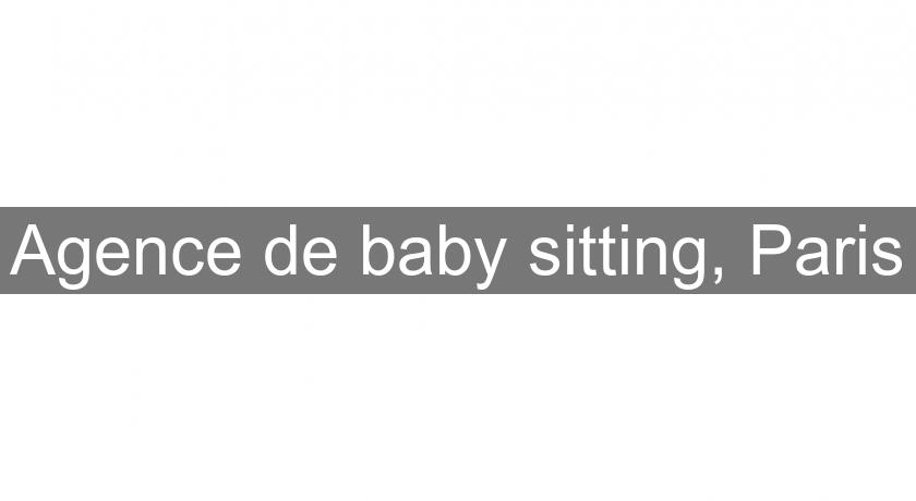 Agence de baby sitting, Paris