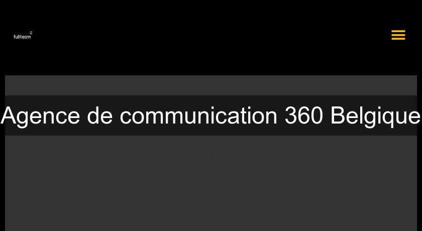 Agence de communication 360 Belgique