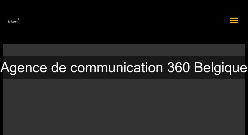 Agence de communication 360 Belgique Agence de communication 360 Belgique
